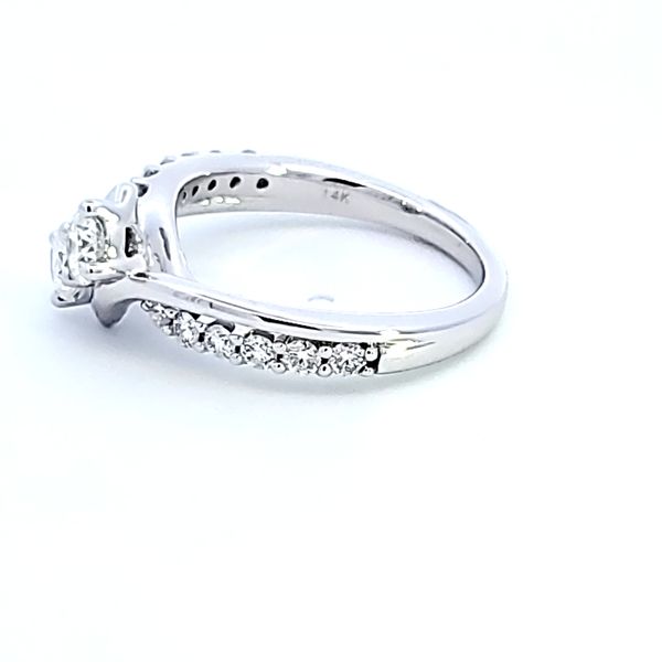 14K White Gold 2 Stone Diamond Fashion Ring Image 4 Ross Elliott Jewelers Terre Haute, IN