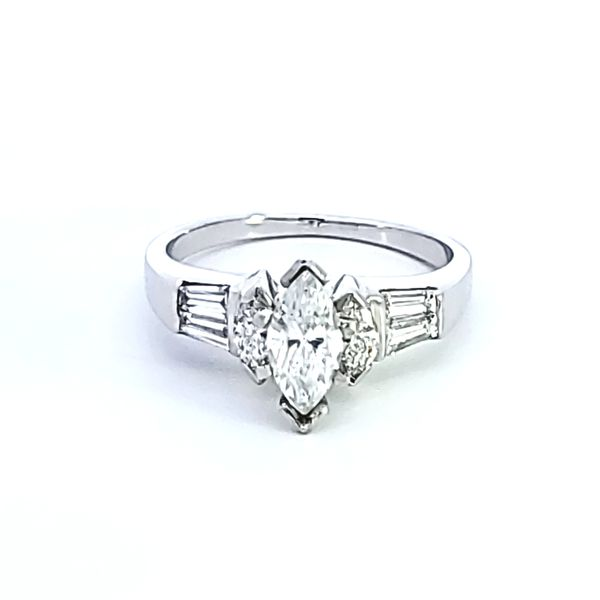 Platinum Diamond Semi Mount Engagement Ring Image 2 Ross Elliott Jewelers Terre Haute, IN