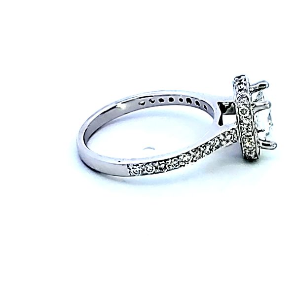 14KW Diamond Halo Semi Mount Engagement Ring Image 3 Ross Elliott Jewelers Terre Haute, IN