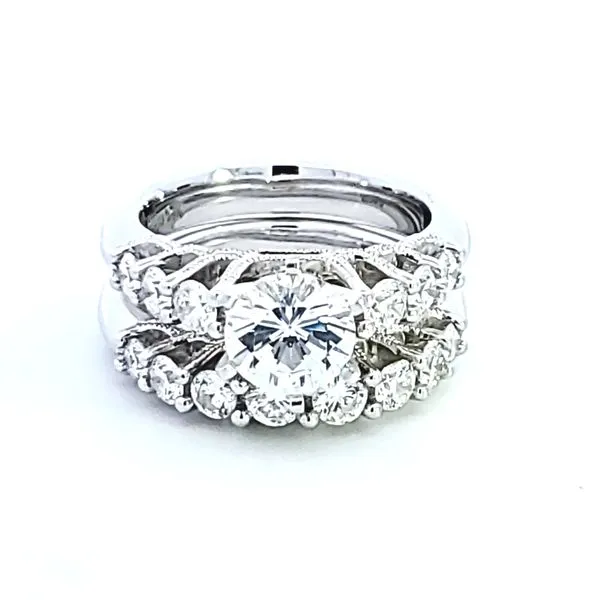 14KW Diamond Semi Mount Wedding Set Image 2 Ross Elliott Jewelers Terre Haute, IN