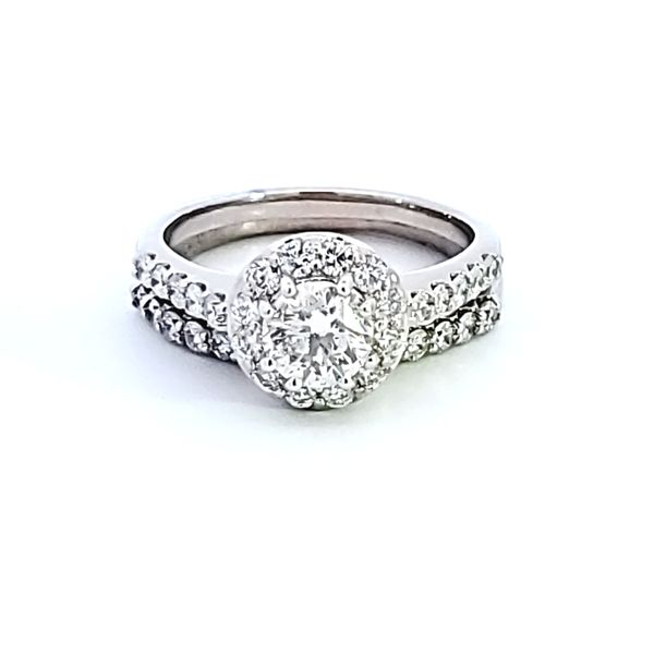 14KW Round Diamond Wedding Set Image 2 Ross Elliott Jewelers Terre Haute, IN