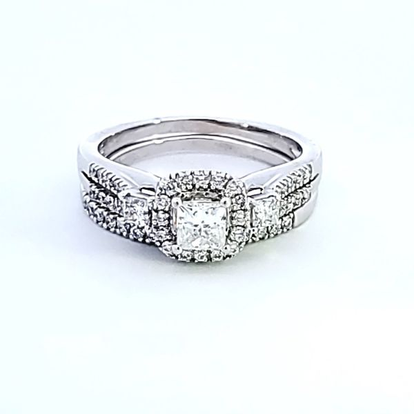 14KW Princess Cut Diamond Wedding Set Image 2 Ross Elliott Jewelers Terre Haute, IN