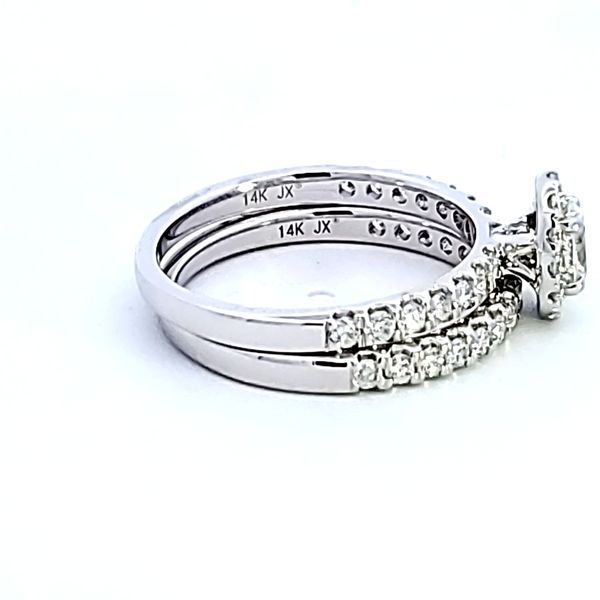 14KW Oval Shape Diamond Wedding Set Image 3 Ross Elliott Jewelers Terre Haute, IN