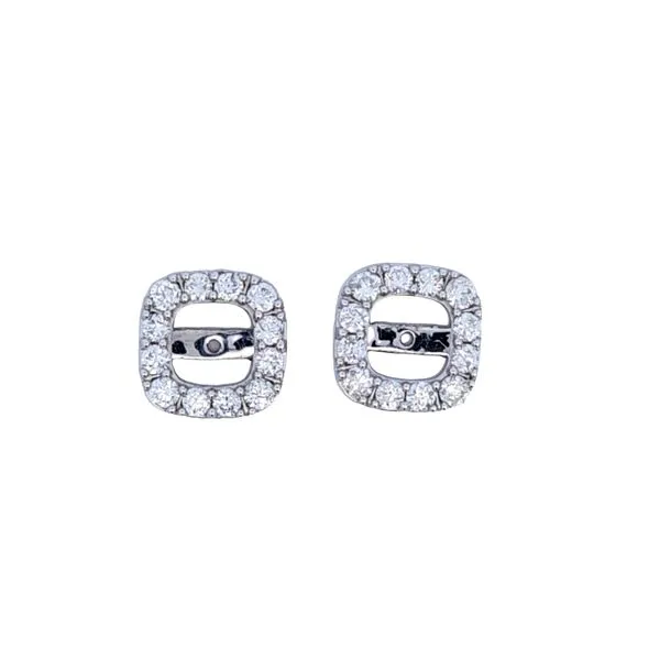 14KW Diamond Earring Jackets Ross Elliott Jewelers Terre Haute, IN