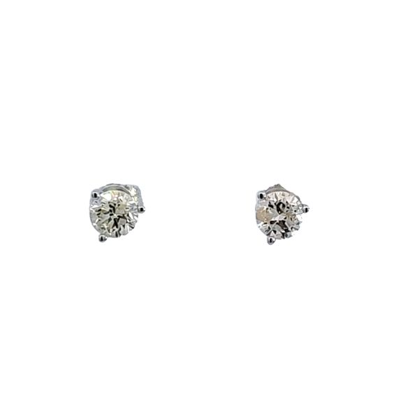 14KW 1ctw Diamond Martini Earrings Image 2 Ross Elliott Jewelers Terre Haute, IN