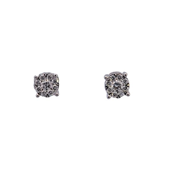 14KW Lovebright Diamond Earrings Image 2 Ross Elliott Jewelers Terre Haute, IN