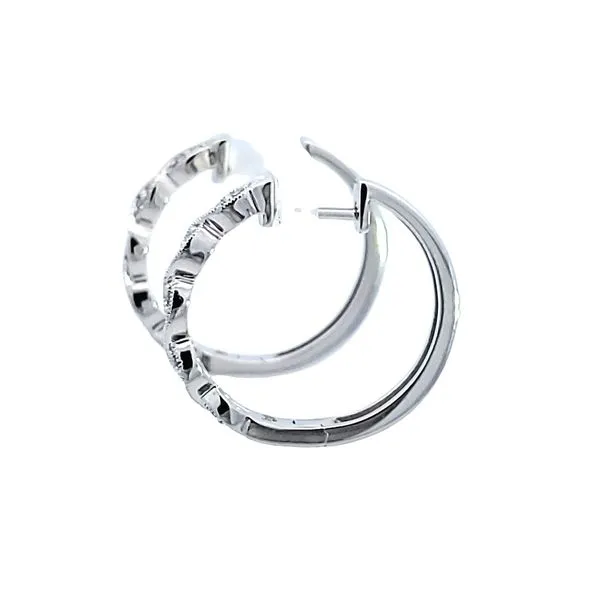 10KW Diamond Hoop Earrings Image 4 Ross Elliott Jewelers Terre Haute, IN