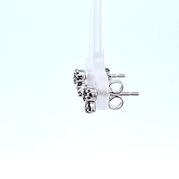 10KW Bow Tie Petite Diamond Earrings Image 4 Ross Elliott Jewelers Terre Haute, IN