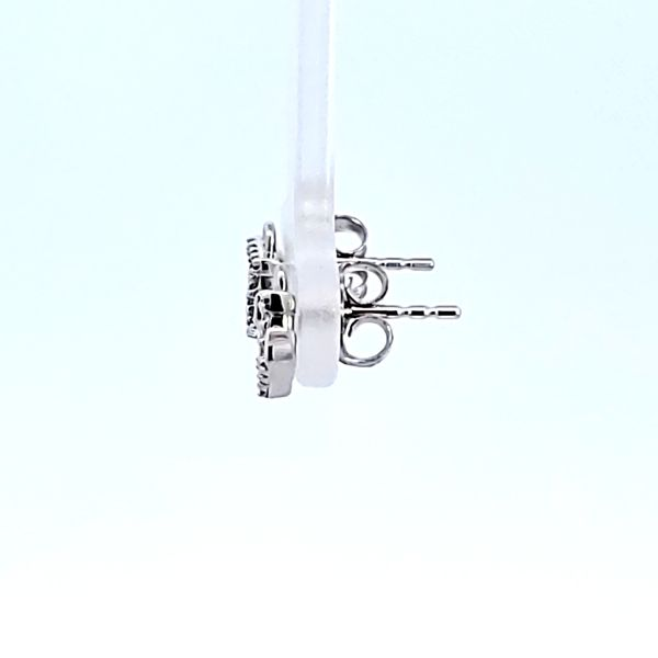 10KW Anchor Petite Diamond Earrings Image 4 Ross Elliott Jewelers Terre Haute, IN