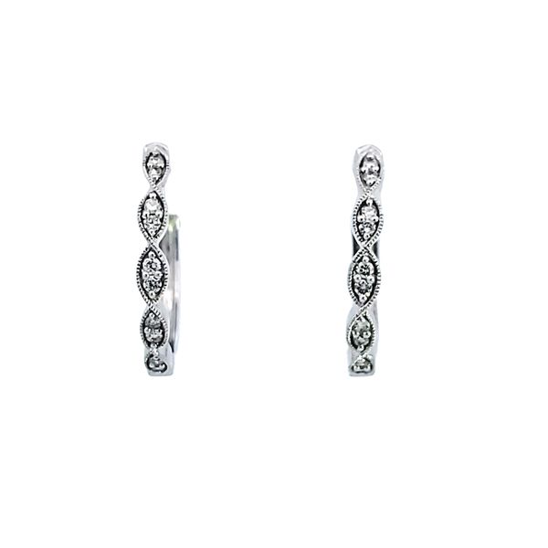 10KW Diamond Hoop Earrings Image 2 Ross Elliott Jewelers Terre Haute, IN