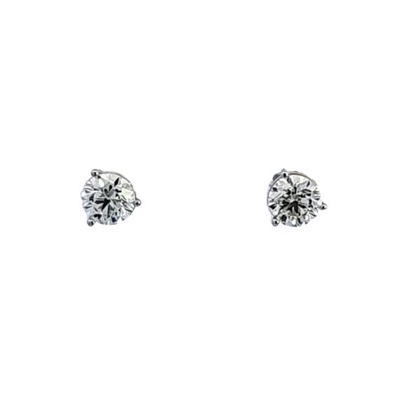 14KW 9/10 cttw Diamond Martini Stud Earrings Image 2 Ross Elliott Jewelers Terre Haute, IN