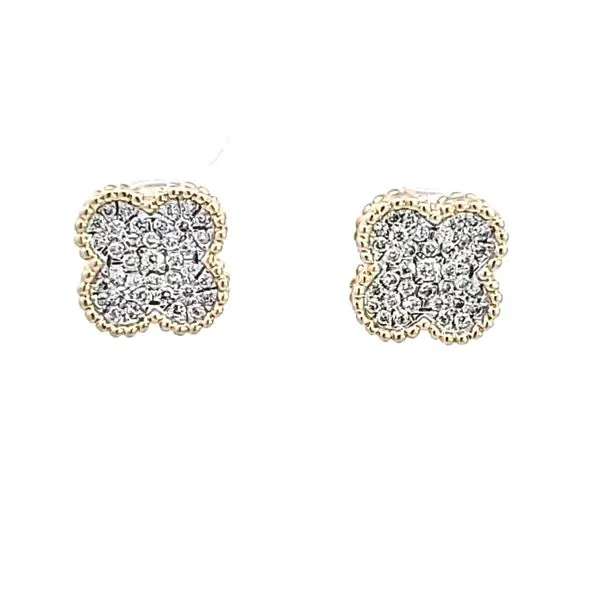 14KY Diamond Earrings Image 2 Ross Elliott Jewelers Terre Haute, IN