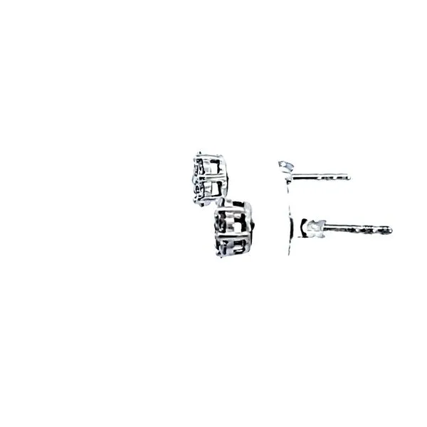 14KW Diamond Cluster Earrings Image 4 Ross Elliott Jewelers Terre Haute, IN