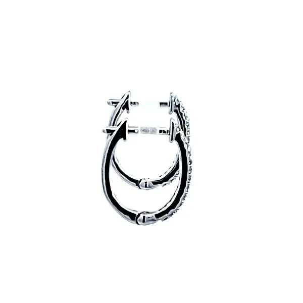 10KW Diamond Hoop Earrings Image 3 Ross Elliott Jewelers Terre Haute, IN