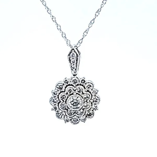 14KW Diamond Pendant Image 2 Ross Elliott Jewelers Terre Haute, IN