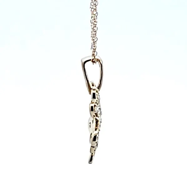 14KY Diamond 4 Leaf Clover Pendant Image 3 Ross Elliott Jewelers Terre Haute, IN