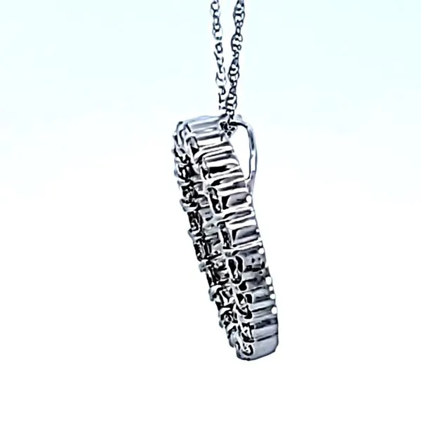 14KW Diamond Circle Pendant Image 4 Ross Elliott Jewelers Terre Haute, IN