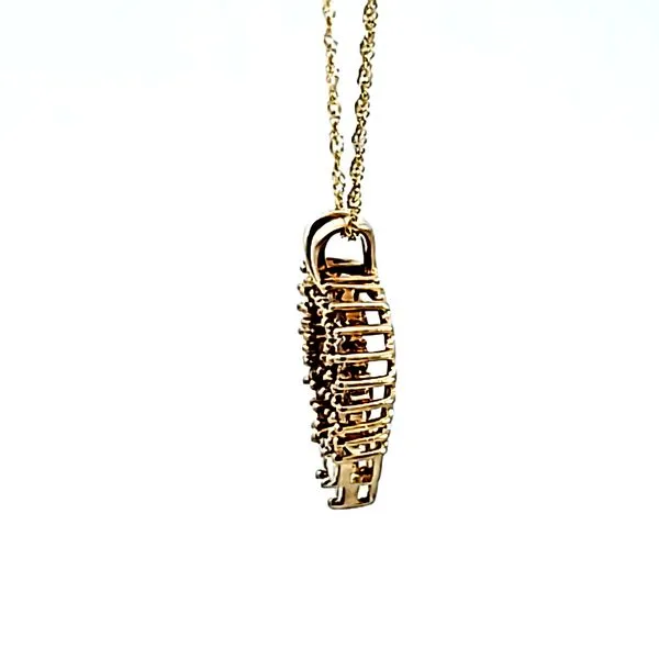14KY Diamond Heart Pendant Image 4 Ross Elliott Jewelers Terre Haute, IN