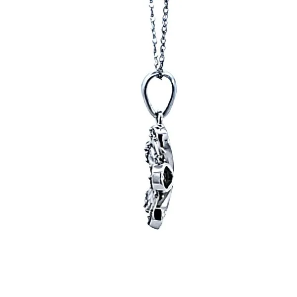 10KW Diamond Flower Pendant Image 4 Ross Elliott Jewelers Terre Haute, IN
