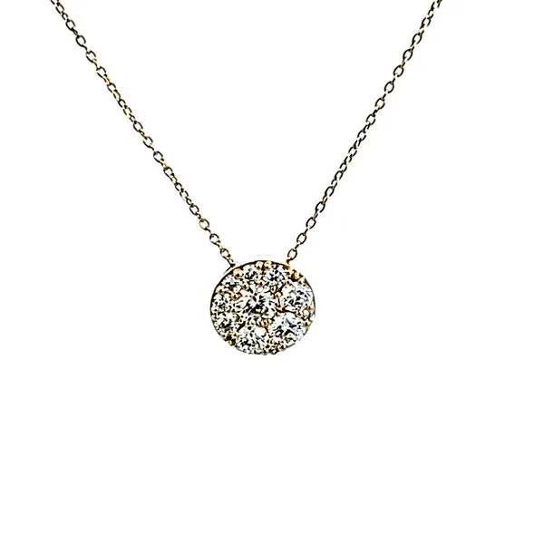 14KY Hearts on Fire Tessa Diamond Circle Necklace Image 2 Ross Elliott Jewelers Terre Haute, IN