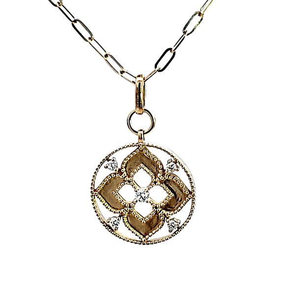 14KY Diamond Fashion Pendant Image 2 Ross Elliott Jewelers Terre Haute, IN