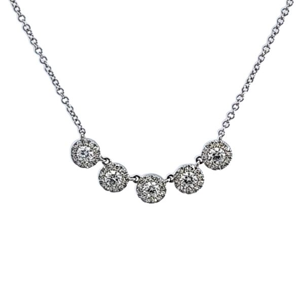 14KW Diamond Necklace Image 2 Ross Elliott Jewelers Terre Haute, IN