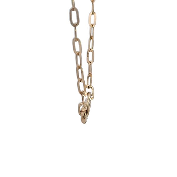 14KY Diamond Paper Clip Necklace Image 3 Ross Elliott Jewelers Terre Haute, IN