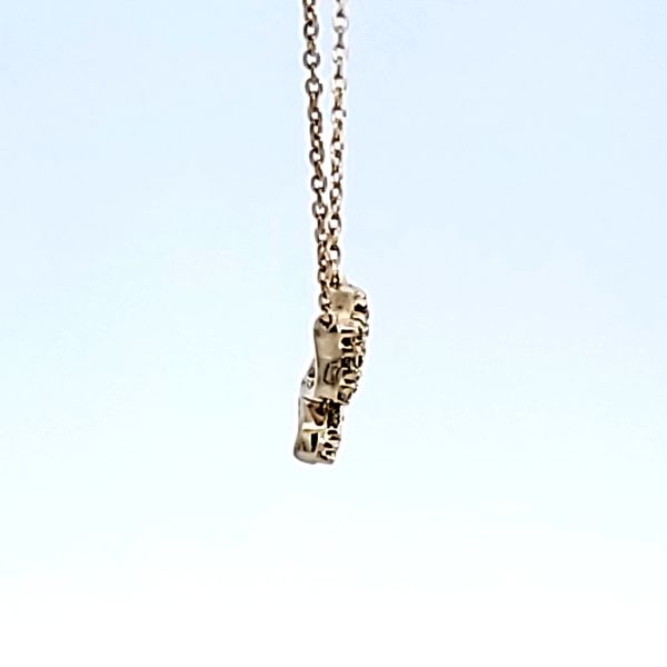 10KY Butterfly Petite Diamond Necklace Image 3 Ross Elliott Jewelers Terre Haute, IN