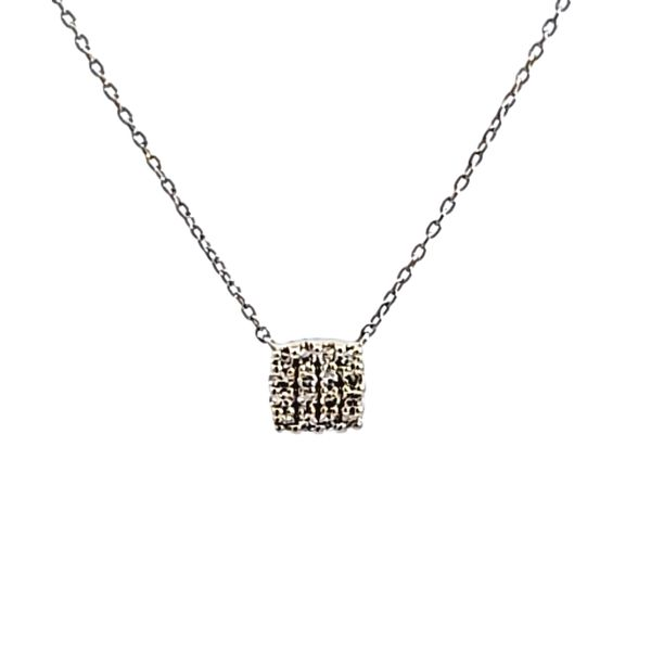 10KY Cushion Petite Diamond Necklace Ross Elliott Jewelers Terre Haute, IN
