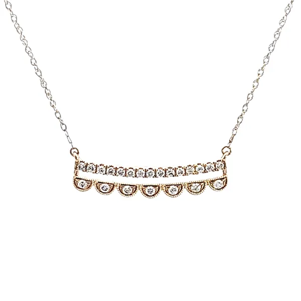 14KY Diamond Necklace Image 2 Ross Elliott Jewelers Terre Haute, IN