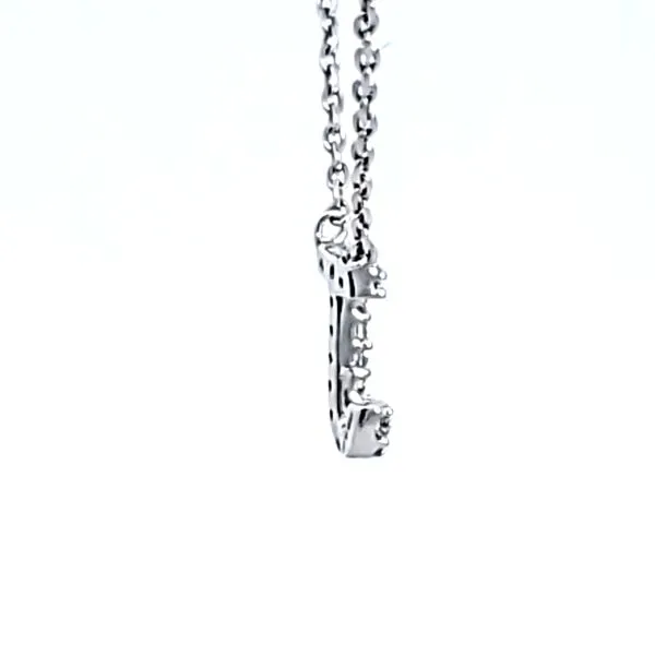 10KW Diamond Initial J Necklace Image 3 Ross Elliott Jewelers Terre Haute, IN