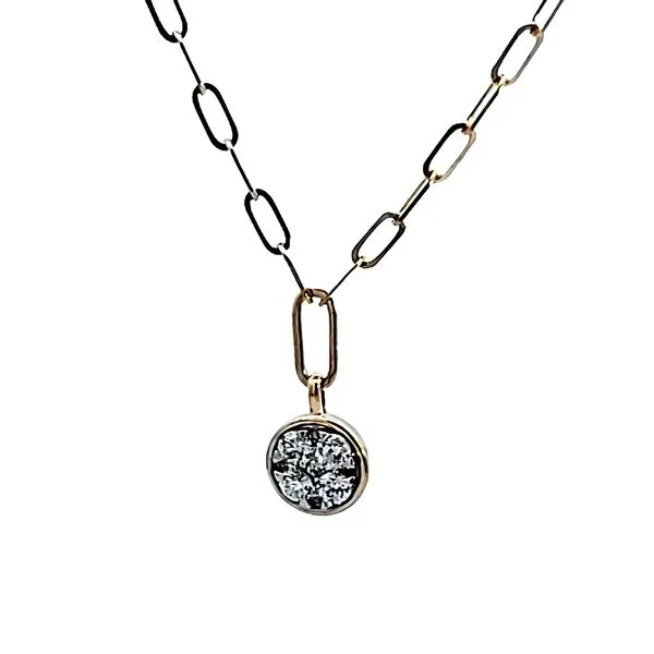 14KY Diamond Link Necklace Ross Elliott Jewelers Terre Haute, IN