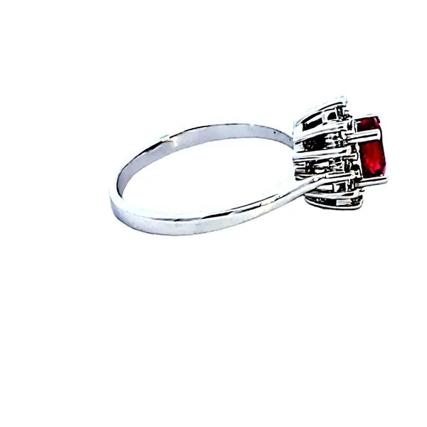 14KW Ruby and Diamond Ring Image 3 Ross Elliott Jewelers Terre Haute, IN