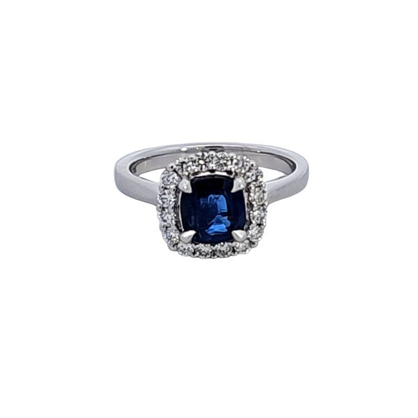 14KW Sapphire and Diamond Fashion Ring Image 2 Ross Elliott Jewelers Terre Haute, IN