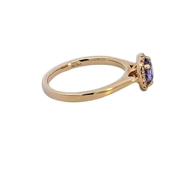 14KY Purple Sapphire and Diamond Ring Image 3 Ross Elliott Jewelers Terre Haute, IN