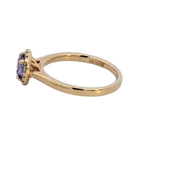 14KY Purple Sapphire and Diamond Ring Image 4 Ross Elliott Jewelers Terre Haute, IN