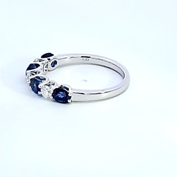 14K White Gold Oval Sapphire Fashion Ring Image 4 Ross Elliott Jewelers Terre Haute, IN