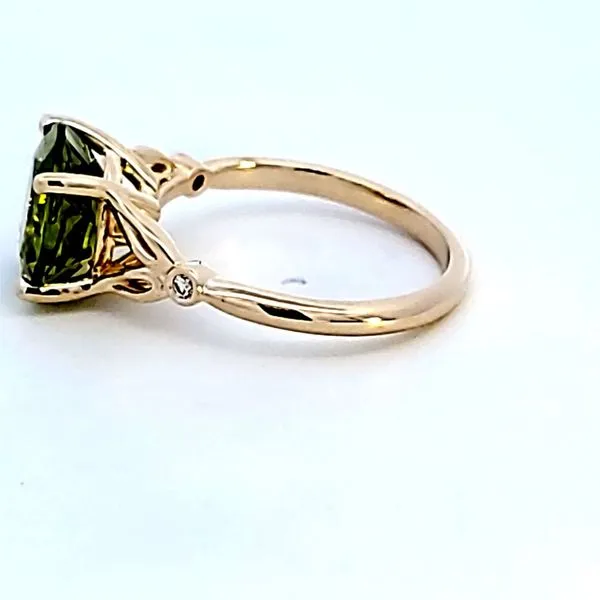 14KY Round Peridot Fashion Ring Image 4 Ross Elliott Jewelers Terre Haute, IN