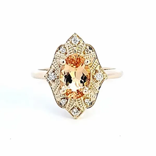 14KY Oval Orange Topaz Fashion Ring Image 2 Ross Elliott Jewelers Terre Haute, IN