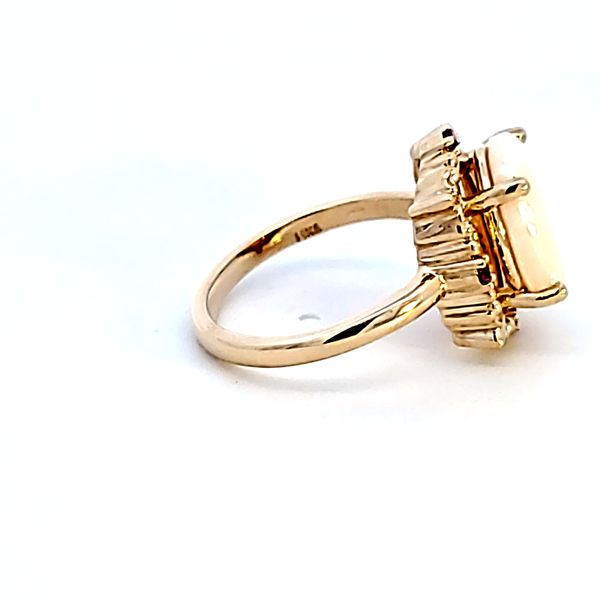 14KY Oval Opal Fshion Ring Image 3 Ross Elliott Jewelers Terre Haute, IN
