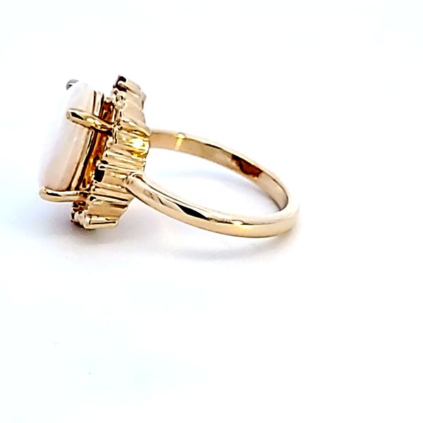 14KY Oval Opal Fshion Ring Image 4 Ross Elliott Jewelers Terre Haute, IN