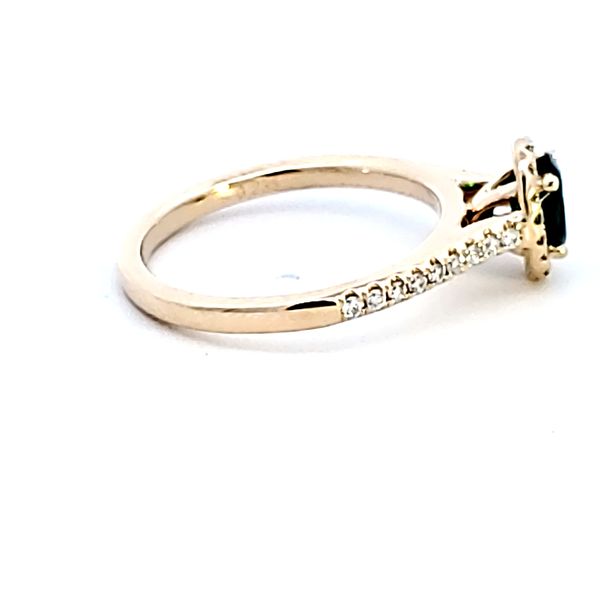 14KY Oval Emerald Fashion Ring Image 3 Ross Elliott Jewelers Terre Haute, IN