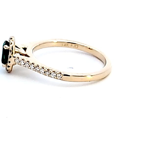 14KY Oval Emerald Fashion Ring Image 4 Ross Elliott Jewelers Terre Haute, IN