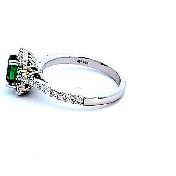 14KW Emerald Cut Emerald Fashion Ring Image 4 Ross Elliott Jewelers Terre Haute, IN
