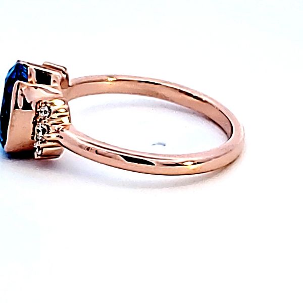 14KY Oval Blue Topaz Fashion Ring Image 4 Ross Elliott Jewelers Terre Haute, IN
