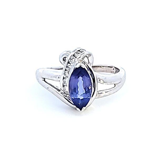 14KW Marquise Tanzanite Fashion Ring Image 2 Ross Elliott Jewelers Terre Haute, IN