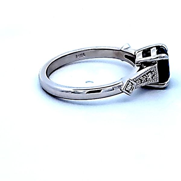14KW Round Blue Sapphire Fashion Ring Image 3 Ross Elliott Jewelers Terre Haute, IN