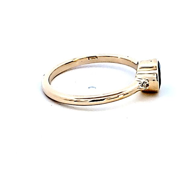 14KY Oval Blue Sapphire Fashion Ring Image 3 Ross Elliott Jewelers Terre Haute, IN