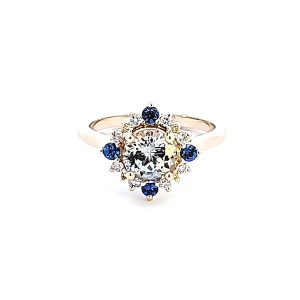 14KY White Sapphire Fashion Ring Image 2 Ross Elliott Jewelers Terre Haute, IN