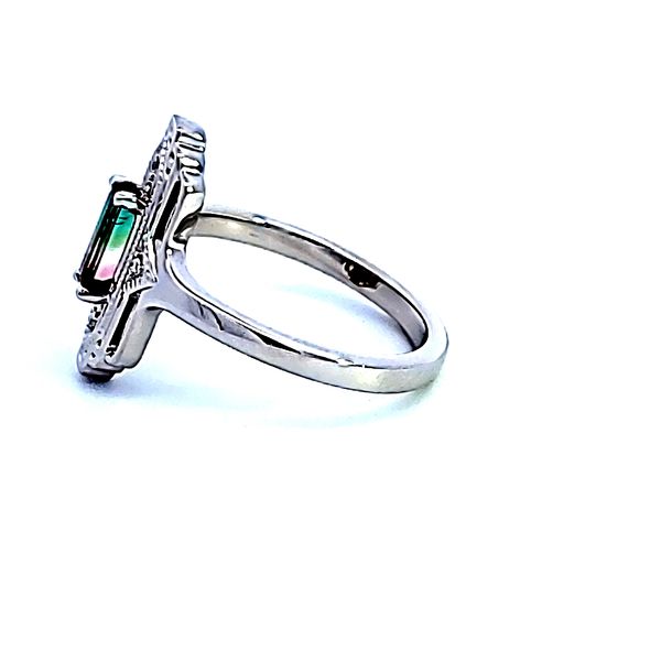 14KW Emerald Cut Bi-Color Tourmaline Fashion Ring Image 4 Ross Elliott Jewelers Terre Haute, IN